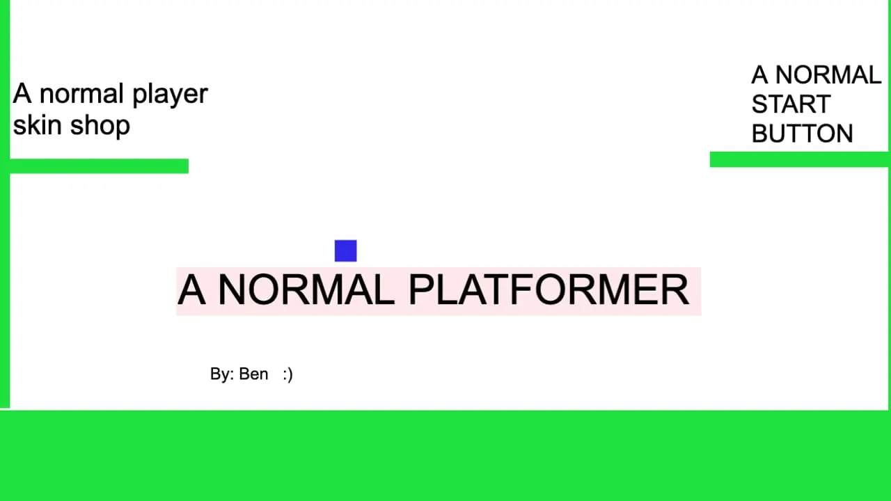 Play A Normal Platformer - Free Online Arcade Game