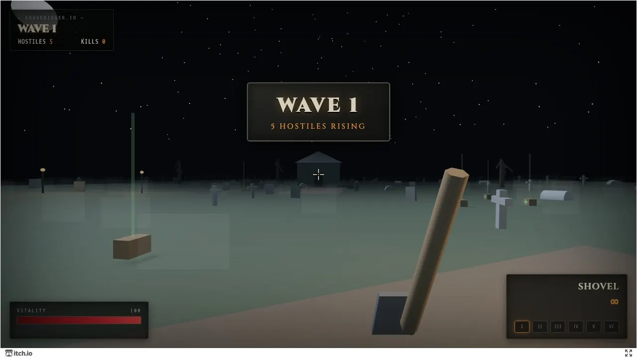 Play Gravedigger.io - The Nightshift - Free Online Action Game