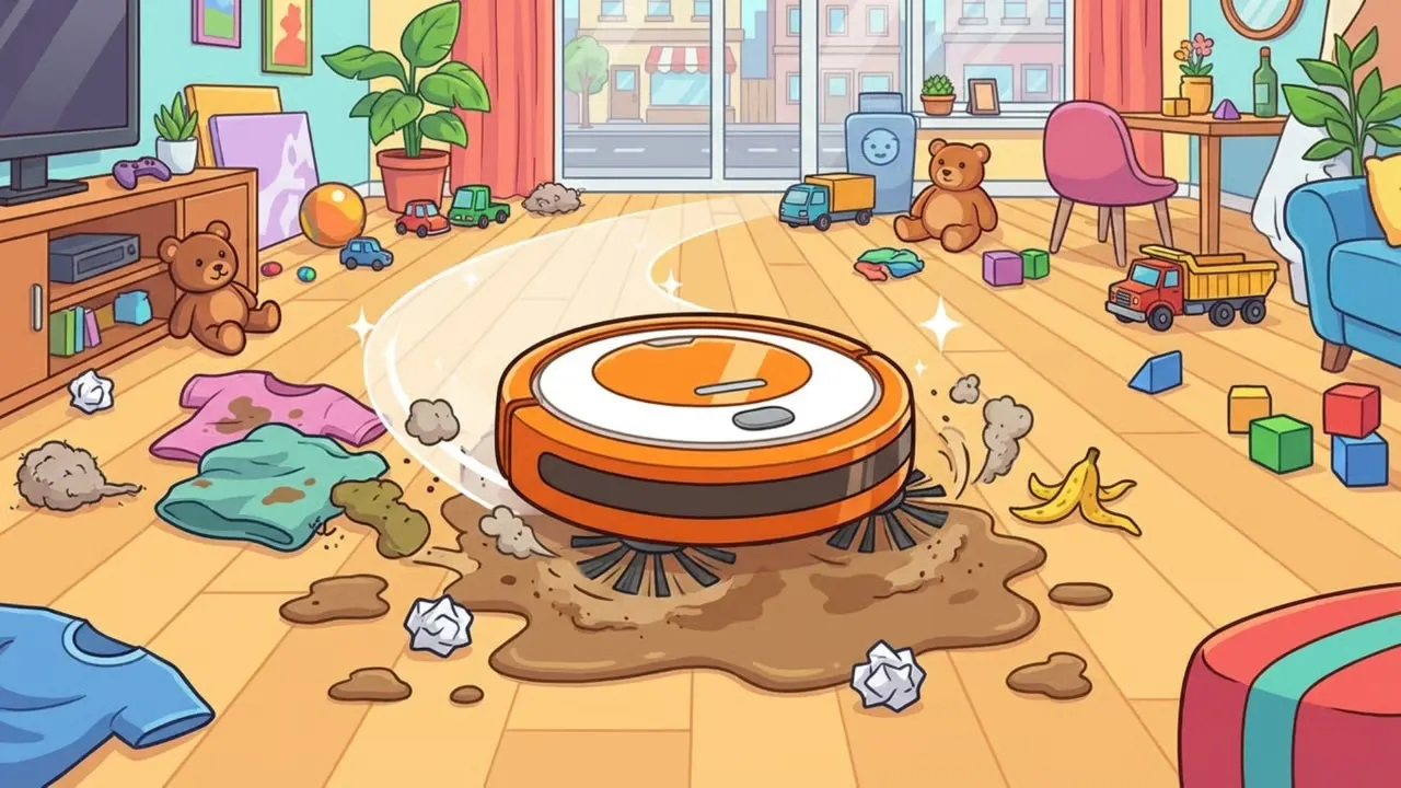 Play Robot Vacuum: Clean the Rooms - Free Online Arcade Game