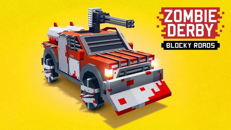 Play Zombie Derby: Blocky Roads - Free Online Racing Game