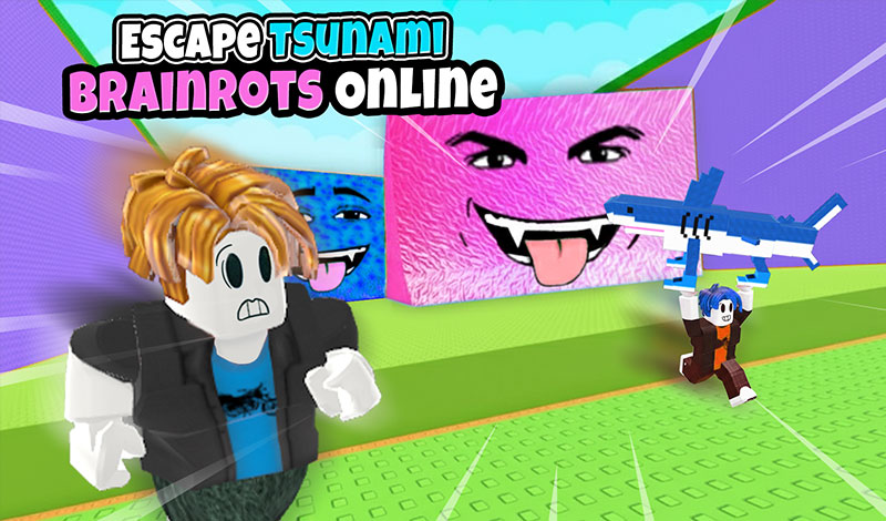 Play Escape Tsunami Brainrots Online - Free Online Action Game